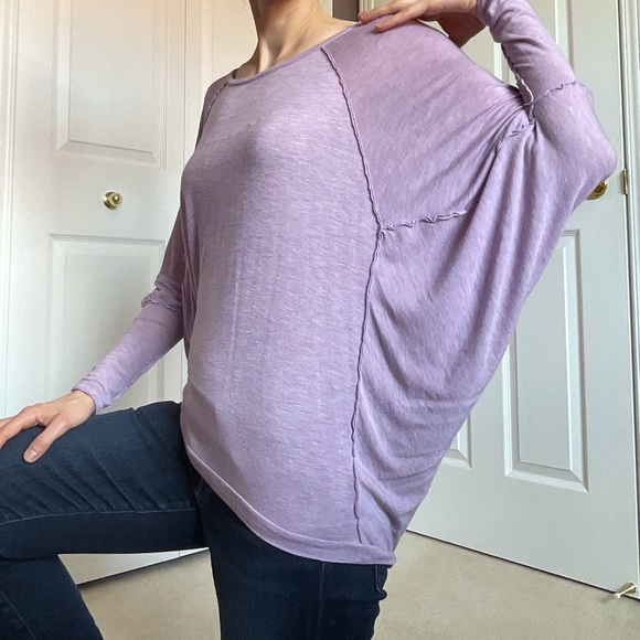 🆕 Naked Zebra Lavender Oversized Long-Sleeved Top - Picture 5 of 14